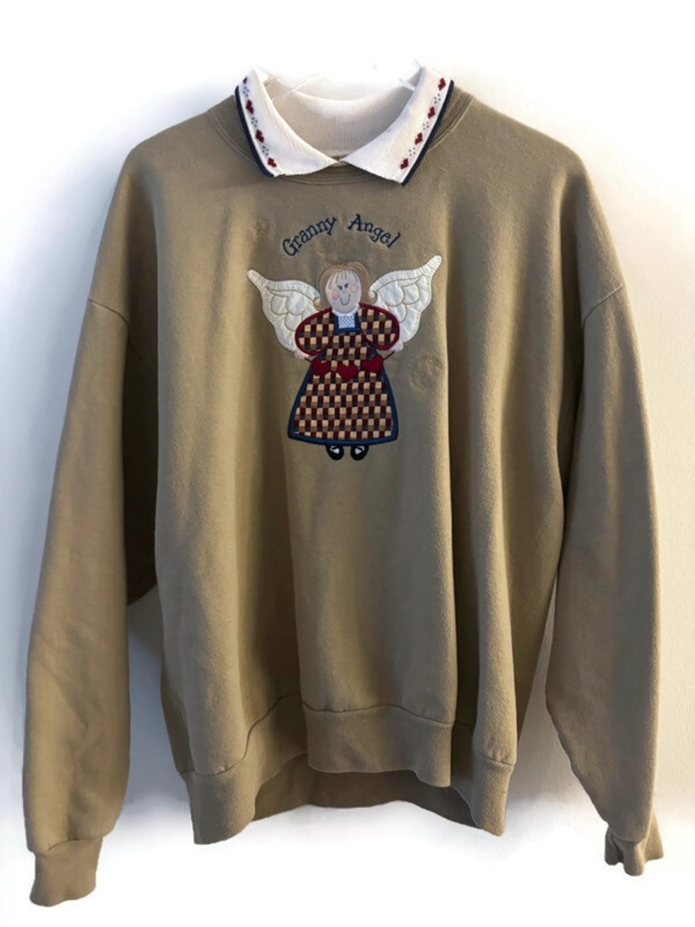 Vintage 90s Top Stitch by Morning Sun Granny Angel Sweater